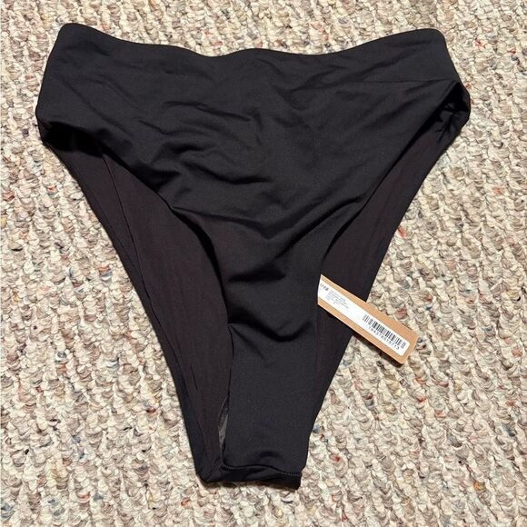 NWT Skims Mid Waist Bikini Bottom in Black Onyx- Size Small - Picture 4 of 9